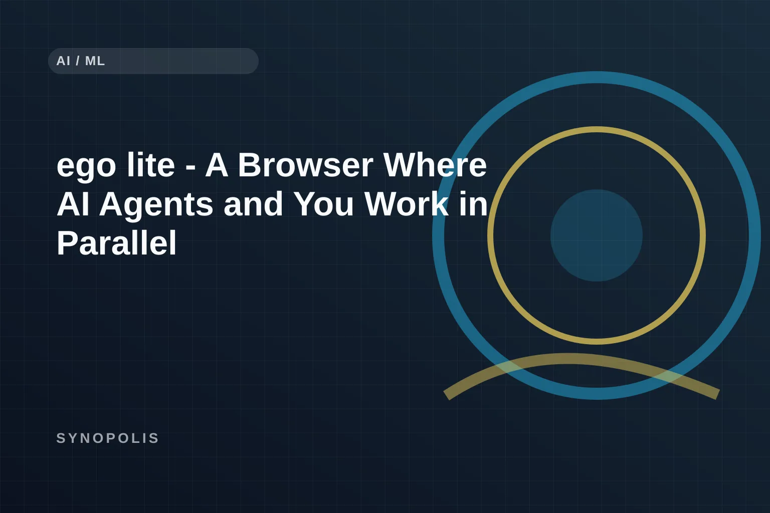ego lite - A Browser Where AI Agents and You Work in Parallel