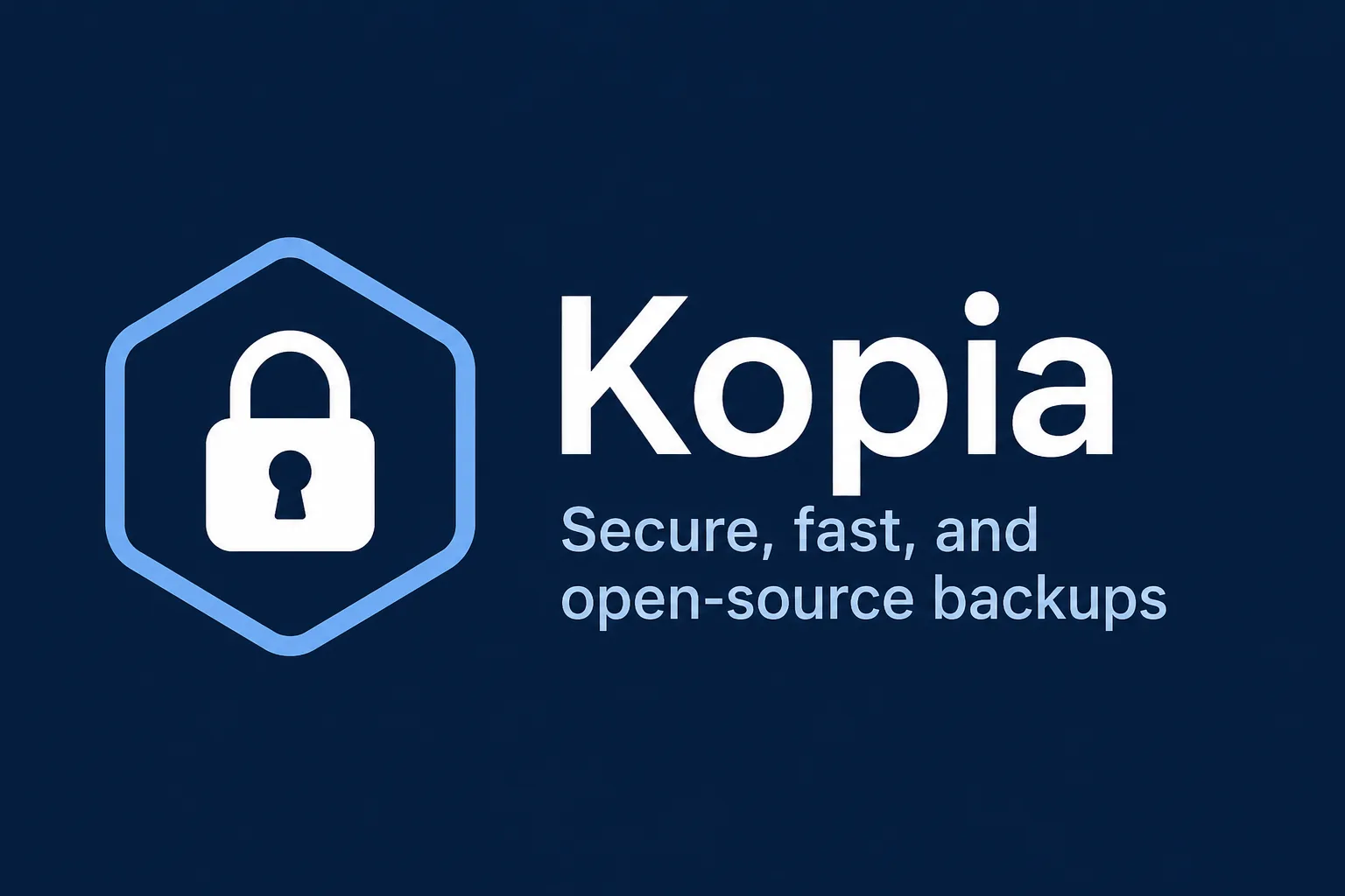 Kopia - Cross-Platform Backup Tool with Encrypted Snapshots